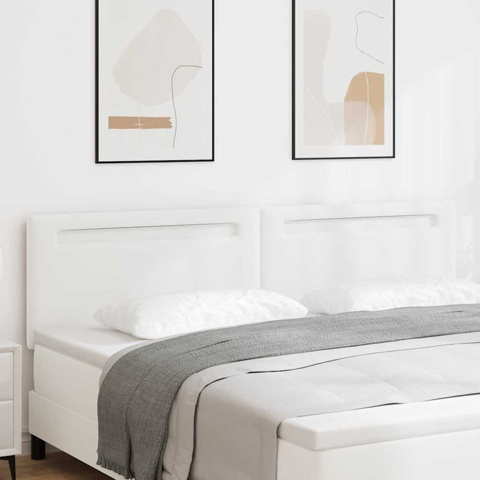 Tăblie cap Pe perete cu headboard Manual Alb 200 cm PVC - WALTI WALTI