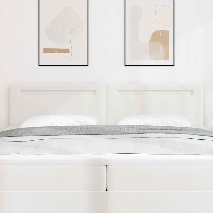 Tăblie cap Pe perete cu headboard Manual Alb 200 cm PVC - WALTI WALTI