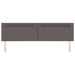 Tăblie cap Pe perete cu headboard Manual Gri 200 cm PVC - WALTI WALTI