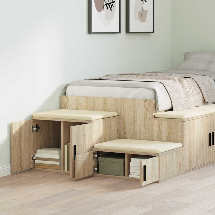 Dulap de depozitare 2 pcs Stejar Sonoma 127 x 41 x 40 cm - WALTI WALTI