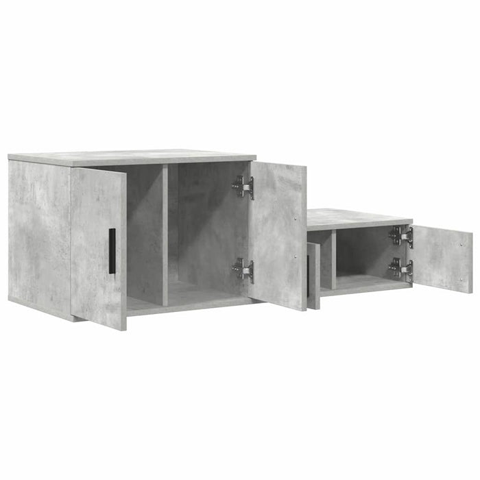Dulap de depozitare 2 pcs Gri din beton 127 x 41 x 40 cm - WALTI WALTI