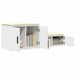 Dulap de depozitare 2 pcs Alb 118 x 41 x 40 cm Lemn compozit - WALTI WALTI