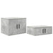 Dulap de depozitare 2 pcs Gri din beton 118 x 41 x 40 cm - WALTI WALTI