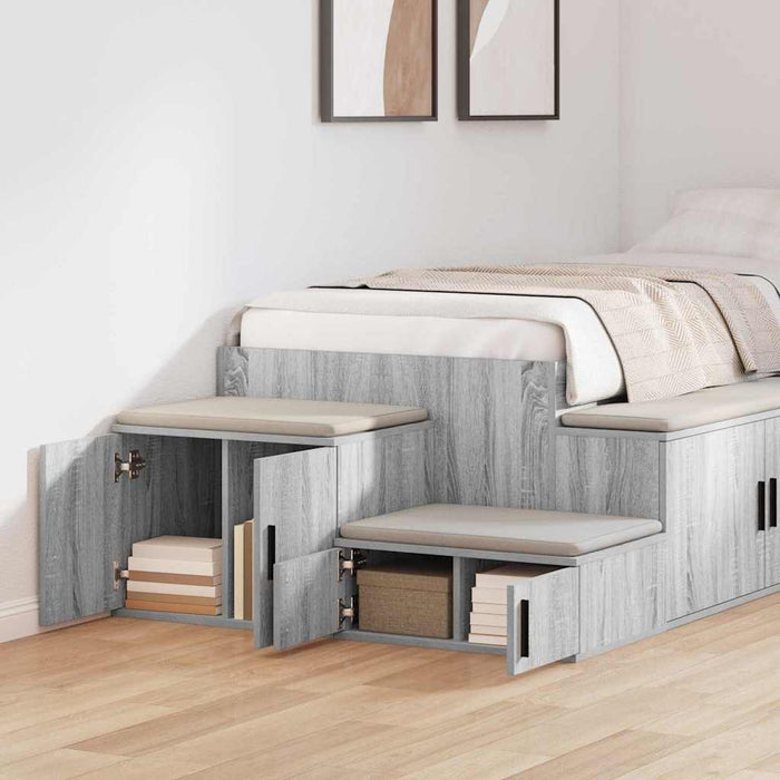 Dulap de depozitare 2 pcs Gri Sonoma 118 x 41 x 40 cm - WALTI WALTI