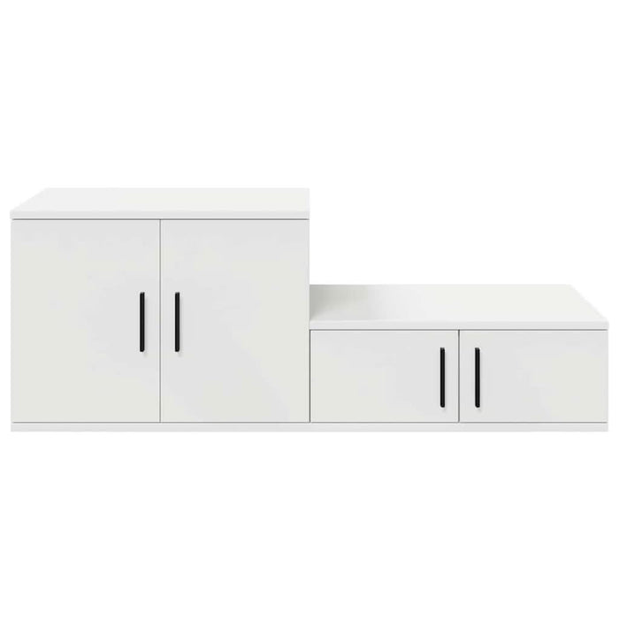 Dulap de depozitare 2 pcs Alb 108 x 41 x 40 cm Lemn compozit - WALTI WALTI