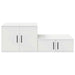 Dulap de depozitare 2 pcs Alb 108 x 41 x 40 cm Lemn compozit - WALTI WALTI