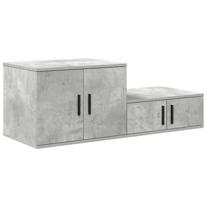 Dulap de depozitare 2 pcs Gri din beton 108 x 41 x 40 cm - WALTI WALTI