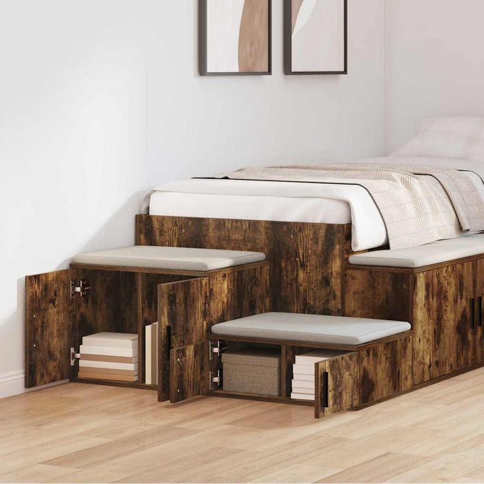 Dulap de depozitare 2 pcs Stejar fumuriu 108 x 41 x 40 cm - WALTI WALTI