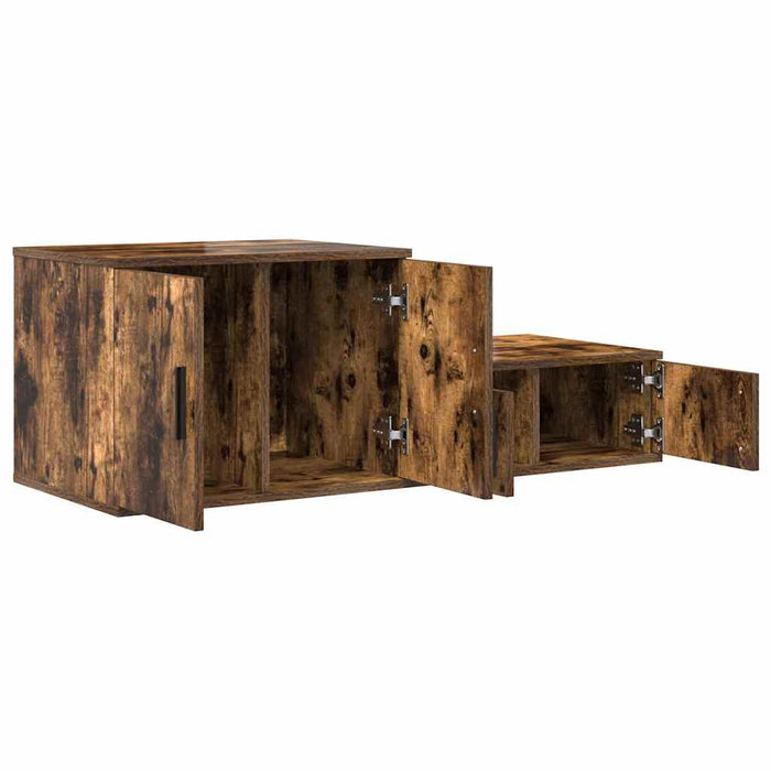 Dulap de depozitare 2 pcs Stejar fumuriu 108 x 41 x 40 cm - WALTI WALTI