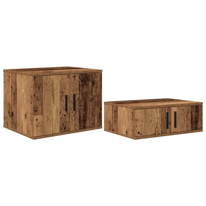 Dulap de depozitare 2 pcs Lemn vechi 108 x 41 x 40 cm - WALTI WALTI