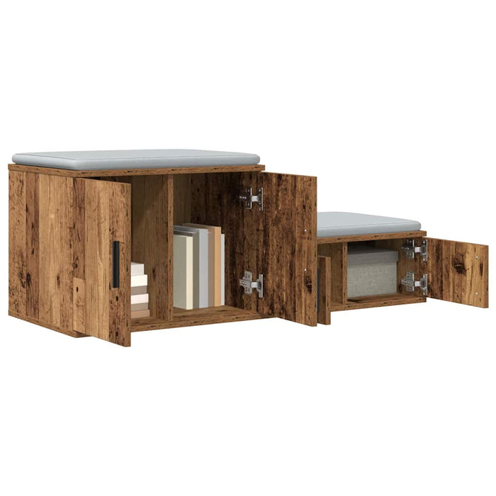Dulap de depozitare 2 pcs Lemn vechi 108 x 41 x 40 cm - WALTI WALTI