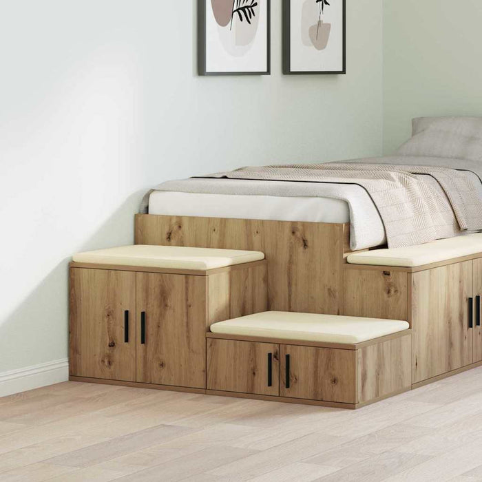 Dulap de depozitare 2 pcs Stejar Artizanal 108 x 41 x 40 cm - WALTI WALTI