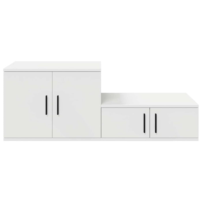 Dulap de depozitare 2 pcs Alb 103 x 41 x 40 cm Lemn compozit - WALTI WALTI