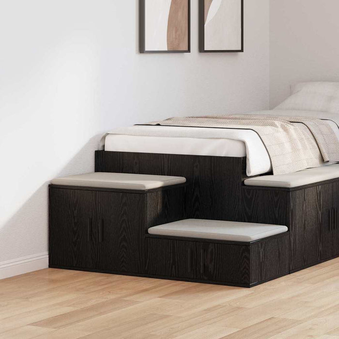 Dulap de depozitare 2 pcs Stejar Negru 103 x 41 x 40 cm - WALTI WALTI