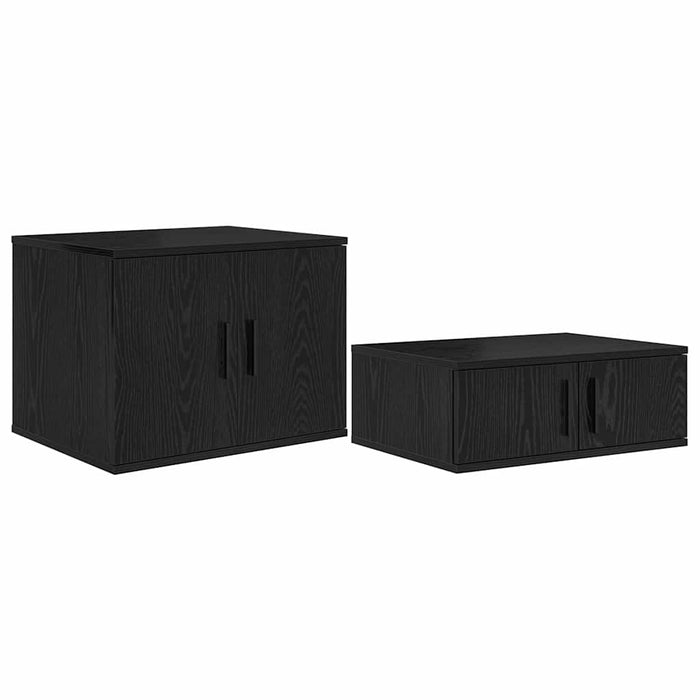 Dulap de depozitare 2 pcs Stejar Negru 103 x 41 x 40 cm - WALTI WALTI
