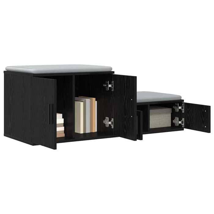 Dulap de depozitare 2 pcs Stejar Negru 103 x 41 x 40 cm - WALTI WALTI