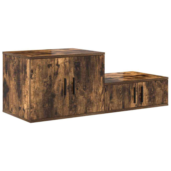 Dulap de depozitare 2 pcs Stejar fumuriu 103 x 41 x 40 cm - WALTI WALTI