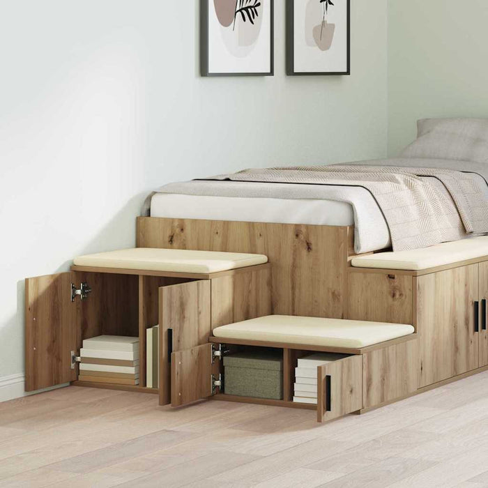 Dulap de depozitare 2 pcs Stejar Artizanal 103 x 41 x 40 cm - WALTI WALTI