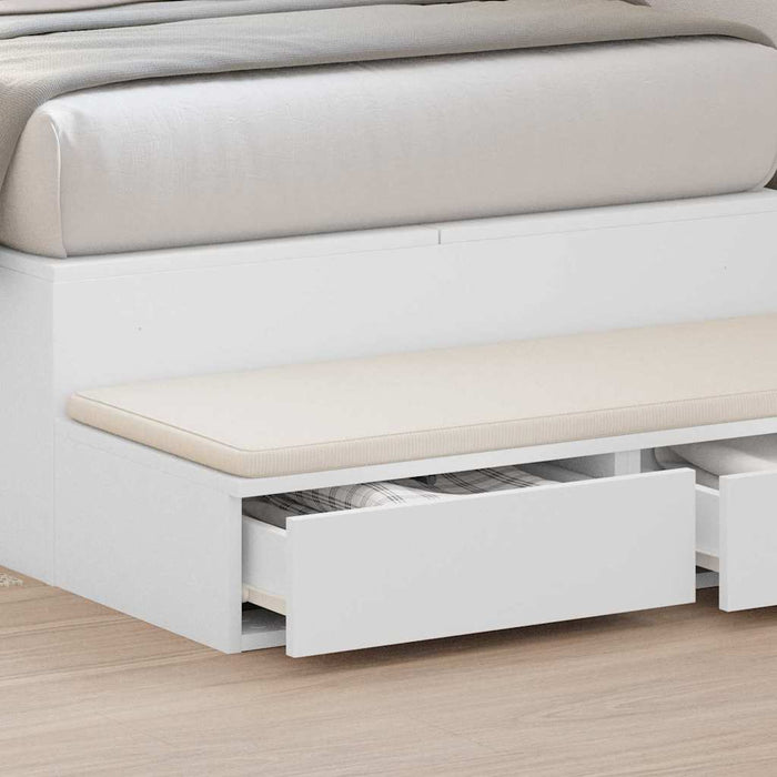 Sertare pentru pat Alb 100 x 36,5 x 16,5 cm Lemn compozit - WALTI WALTI