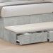 Sertare pentru pat cu sertar Gri din beton 100 x 36,5 x 16,5 cm - WALTI WALTI