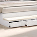 Sertare pentru pat Alb 200 x 36,5 x 16,5 cm Lemn compozit - WALTI WALTI