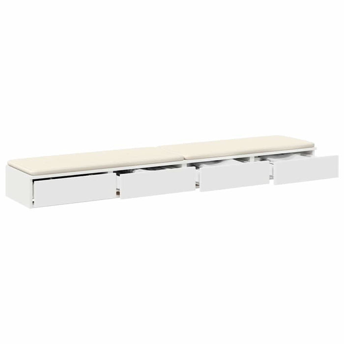 Sertare pentru pat Alb 200 x 36,5 x 16,5 cm Lemn compozit - WALTI WALTI