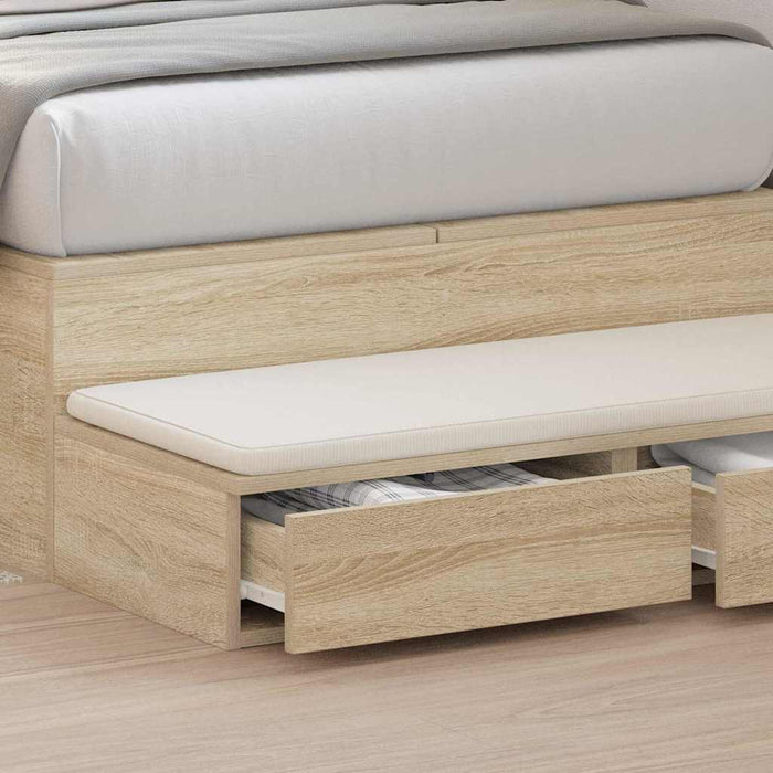 Sertare pentru pat cu sertar Stejar Sonoma 80 x 36,5 x 16,5 cm WALTI