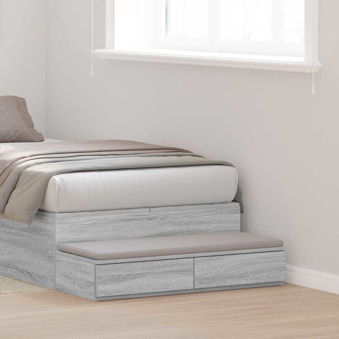 Sertare pentru pat Gri Sonoma 80 x 36,5 x 16,5 cm Lemn compozit - WALTI WALTI