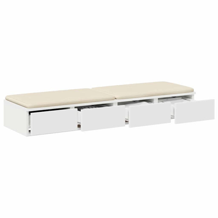 Sertare pentru pat Alb 120 x 36,5 x 16,5 cm Lemn compozit - WALTI WALTI