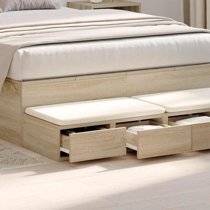 Sertare pentru pat cu sertar Stejar Sonoma 120 x 36,5 x 16,5 cm - WALTI WALTI