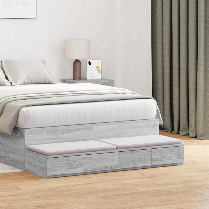 Sertare pentru pat cu sertar Gri Sonoma 120 x 36,5 x 16,5 cm - WALTI WALTI