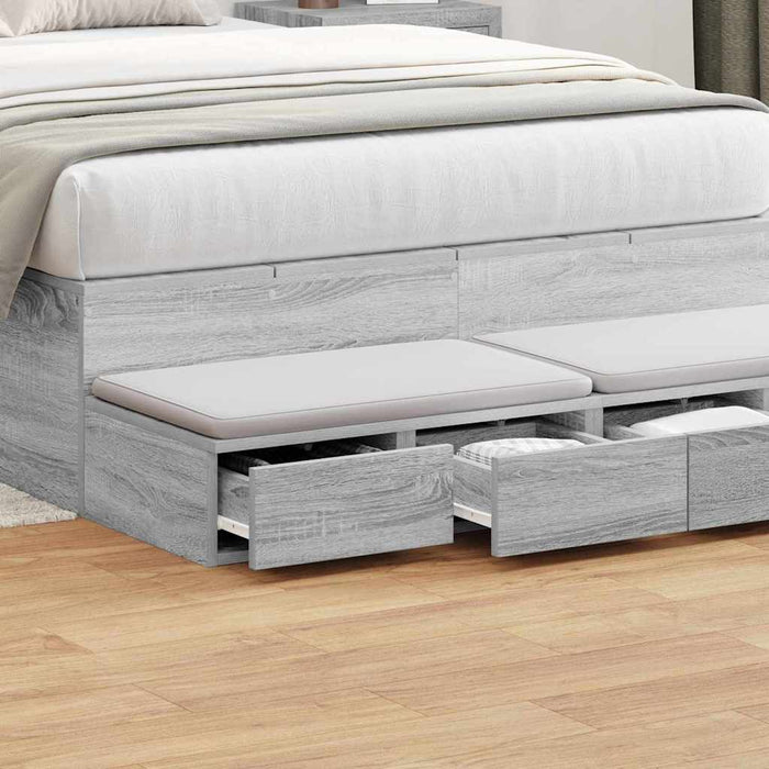 Sertare pentru pat cu sertar Gri Sonoma 120 x 36,5 x 16,5 cm - WALTI WALTI