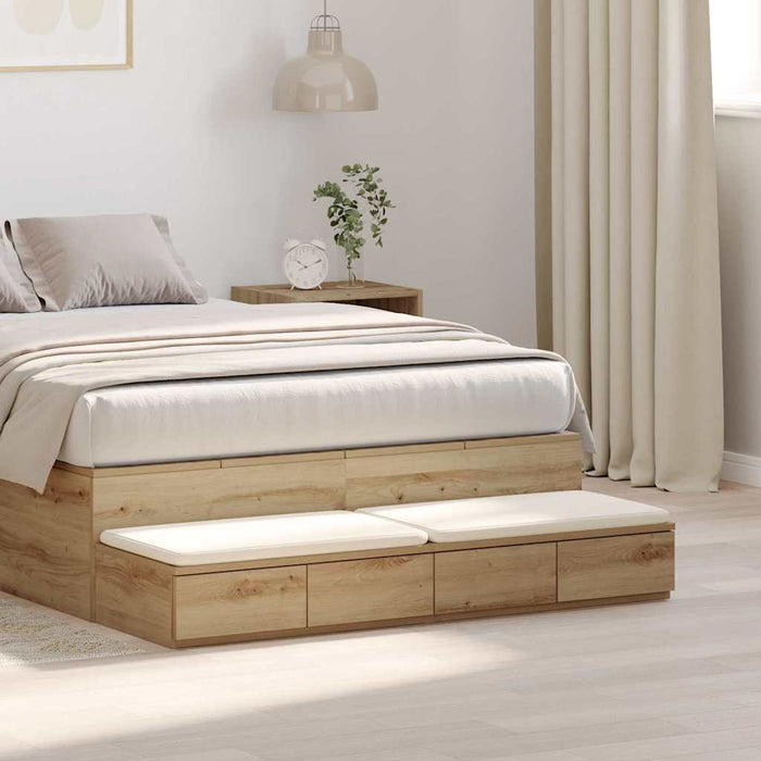 Sertare pentru pat Stejar Artizanal 120 x 36,5 x 16,5 cm - WALTI WALTI