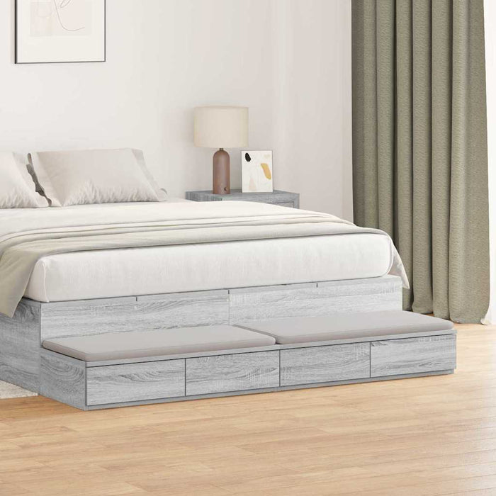 Sertare pentru pat cu sertar Gri Sonoma 140 x 36,5 x 16,5 cm - WALTI WALTI