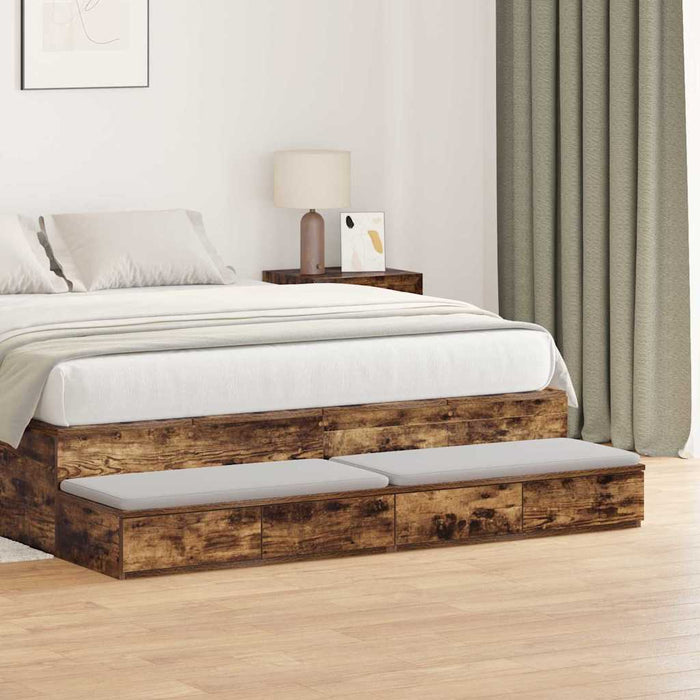 Sertare pentru pat Stejar fumuriu 150 x 36,5 x 16,5 cm - WALTI WALTI