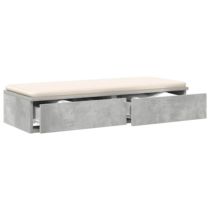 Sertare pentru pat cu sertar Gri din beton 75 x 36,5 x 16,5 cm - WALTI WALTI