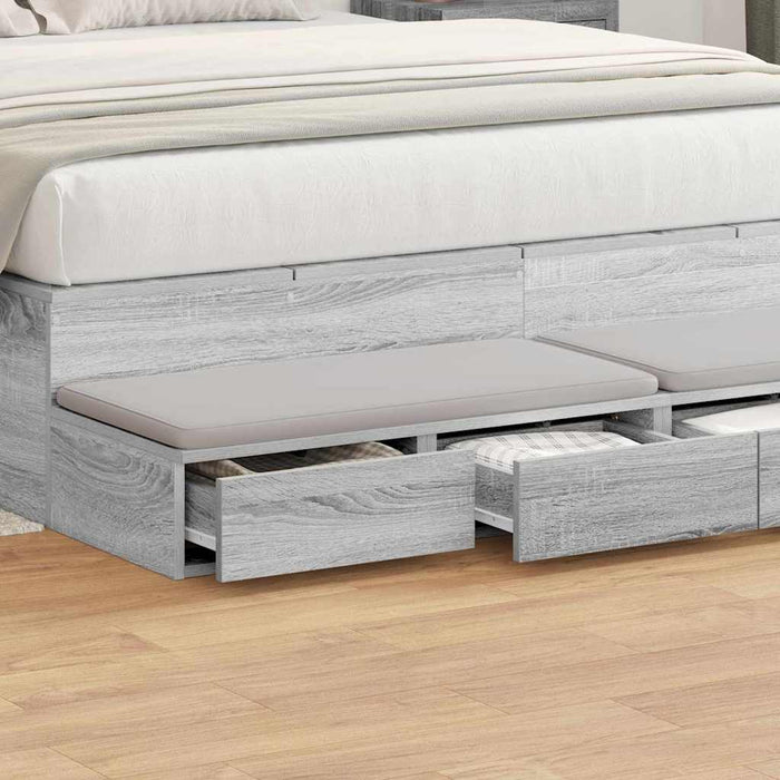 Sertare pentru pat cu sertar Gri Sonoma 160 x 36,5 x 16,5 cm - WALTI WALTI