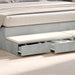 Sertare pentru pat cu sertar Gri din beton 180 x 36,5 x 16,5 cm - WALTI WALTI