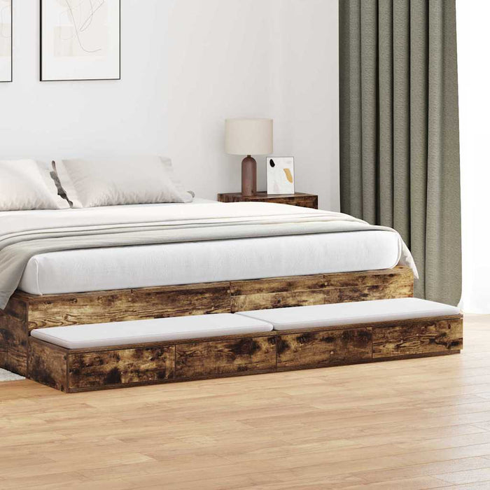Sertare pentru pat Stejar fumuriu 180 x 36,5 x 16,5 cm WALTI