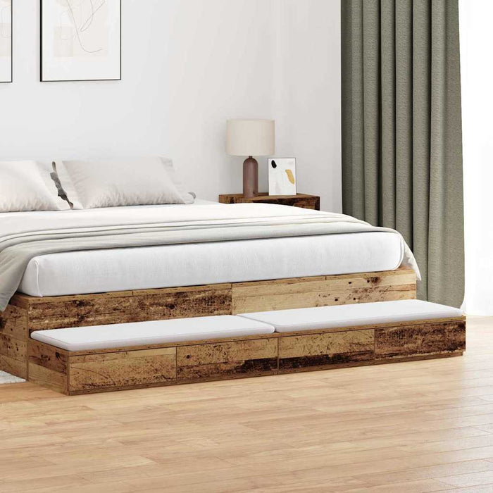 Sertare pentru pat cu sertar Lemn vechi 180 x 36,5 x 16,5 cm - WALTI WALTI