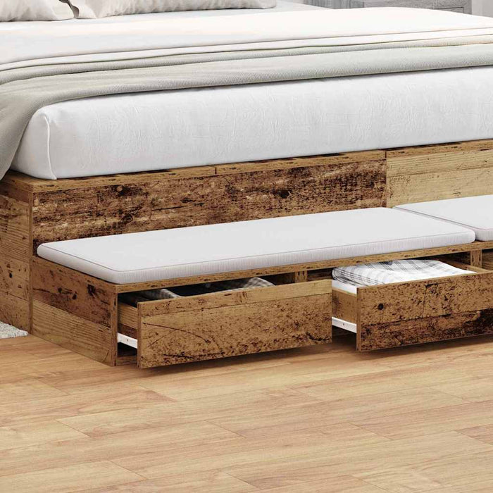 Sertare pentru pat cu sertar Lemn vechi 180 x 36,5 x 16,5 cm - WALTI WALTI