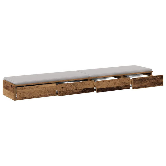 Sertare pentru pat cu sertar Lemn vechi 180 x 36,5 x 16,5 cm - WALTI WALTI
