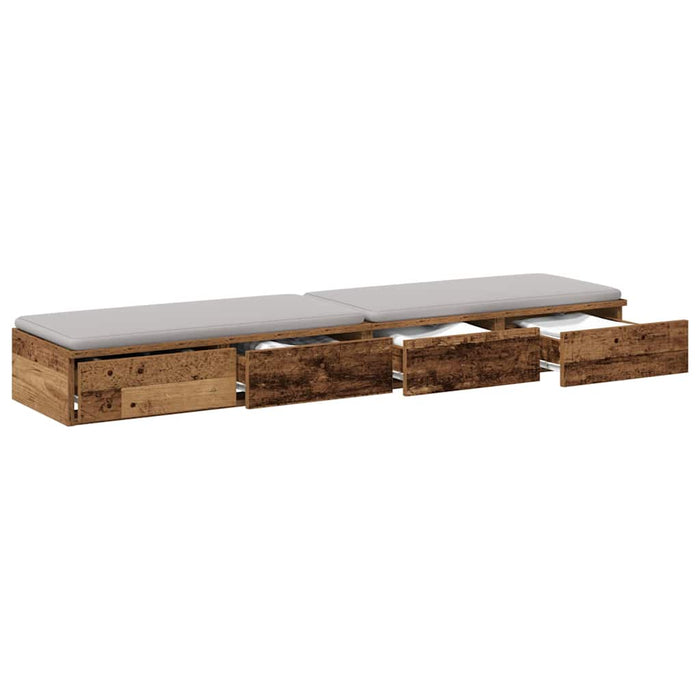 Sertare pentru pat cu sertar Lemn vechi 135 x 36,5 x 16,5 cm - WALTI WALTI