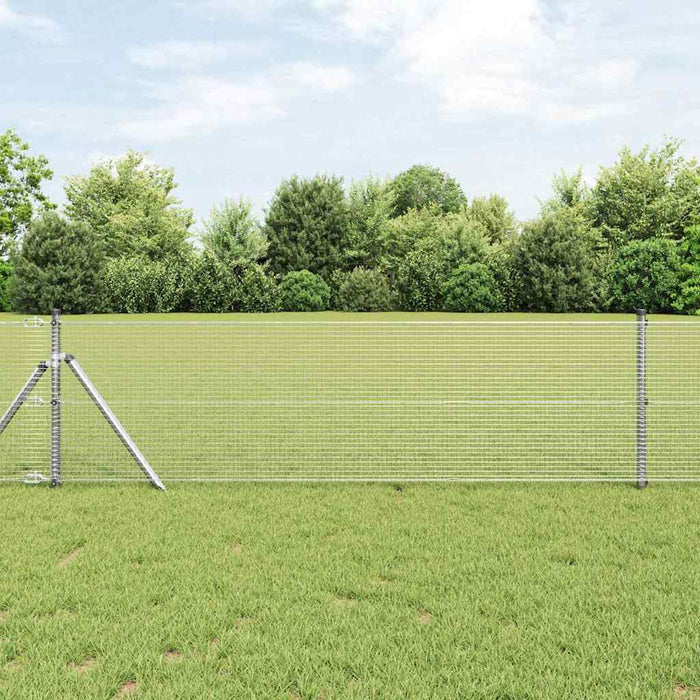 Gard din sârmă sudată Argintiu 0.4 x 10 m - WALTI WALTI