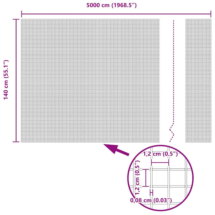 Gard din sârmă sudată Verde 1.4 x 50 m - WALTI WALTI