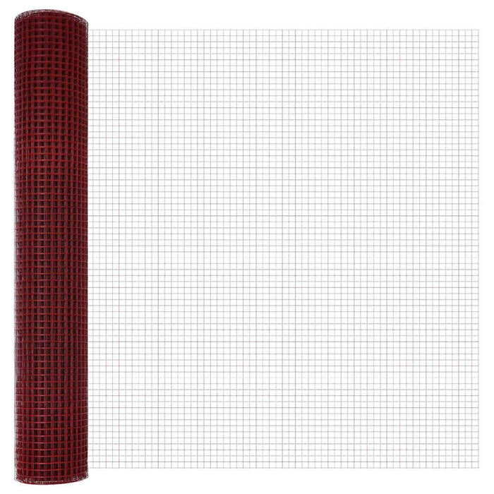 Gard din sârmă sudată Roșu 1.5 x 10 m - WALTI WALTI