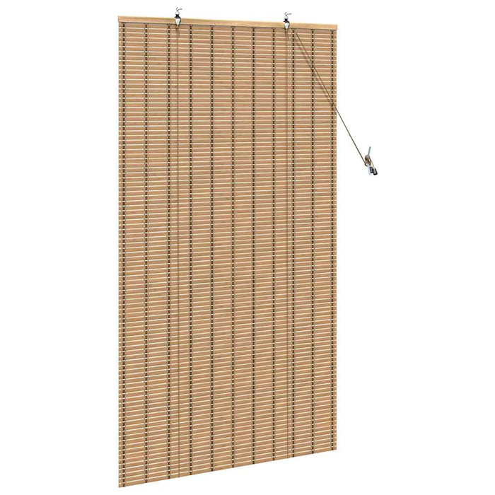 Rulou textil cu perdele Manual Maro deschis 100 x 160 cm Bambus - WALTI WALTI