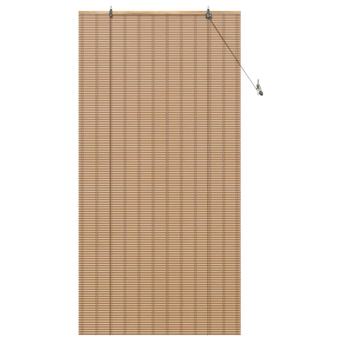 Rulou textil cu perdele Manual Maro deschis 110 x 220 cm Bambus - WALTI WALTI