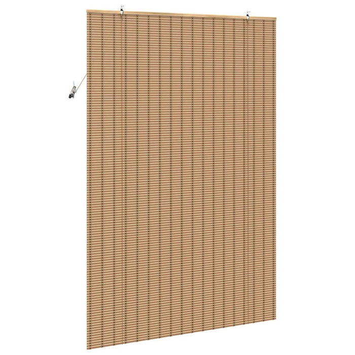 Rulou textil cu perdele Manual Maro deschis 140 x 220 cm Bambus - WALTI WALTI