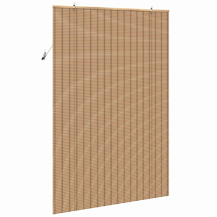 Rulou textil cu perdele Manual Maro deschis 140 x 220 cm Bambus - WALTI WALTI